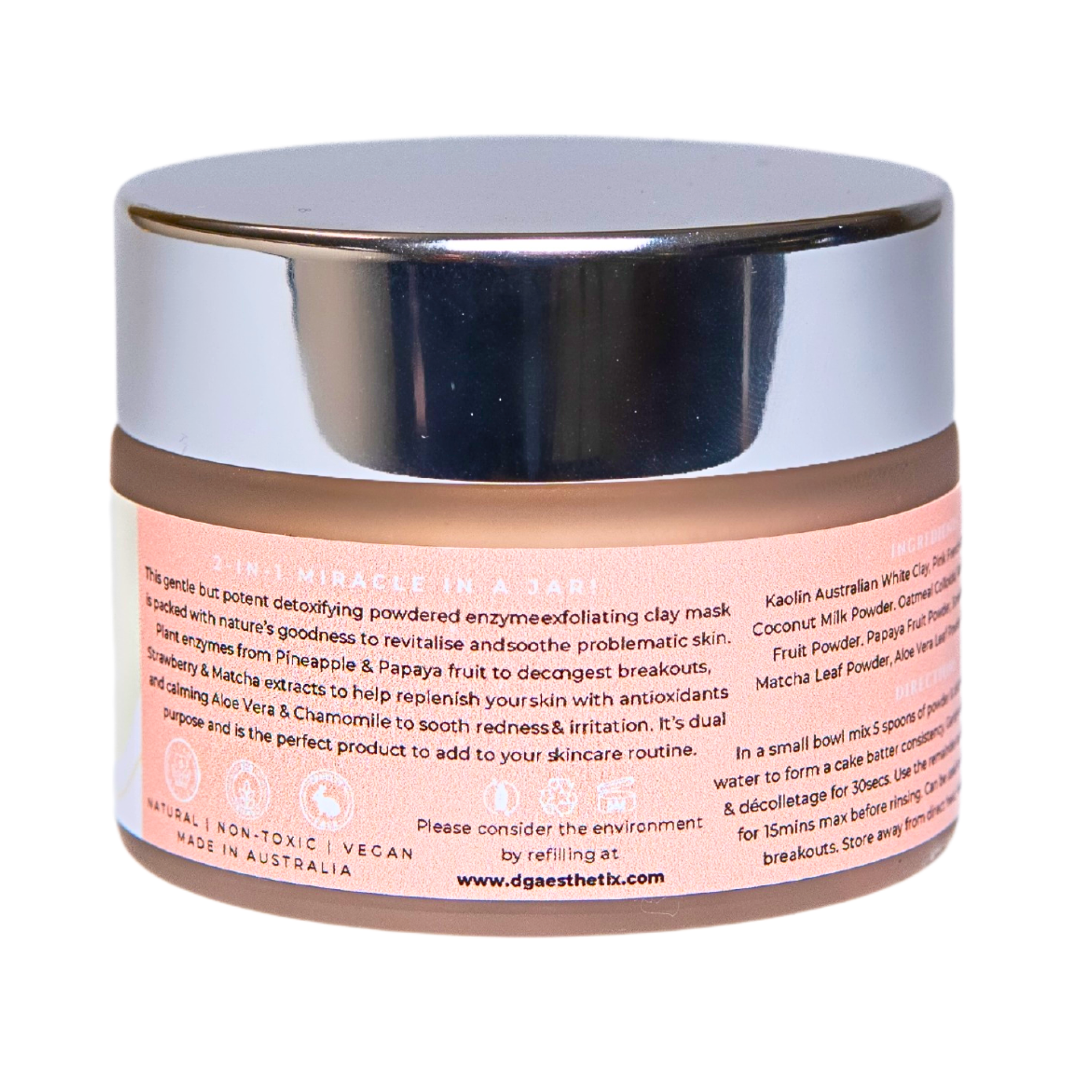 Strawberry & Matcha Exfoliating Clay Mask